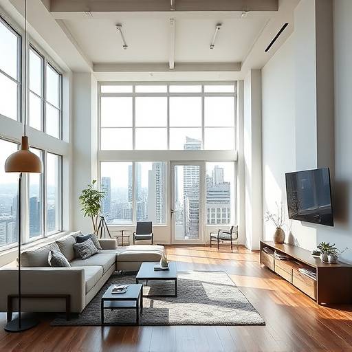 Virtual tour of a modern loft apartment in Seattle.
